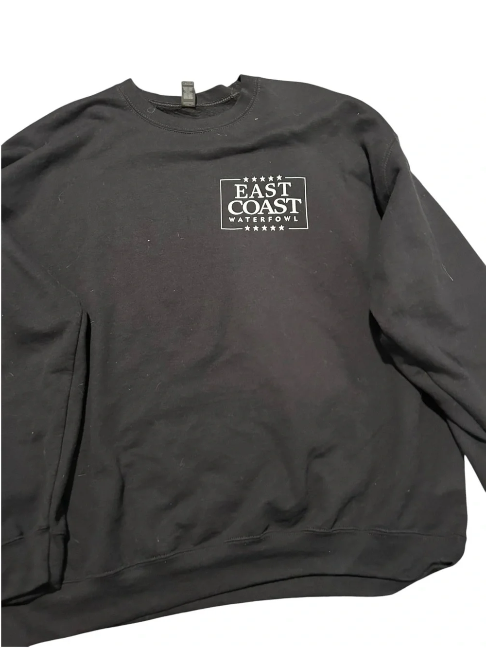 East coast Men's Black Crewneck Sweatshirt